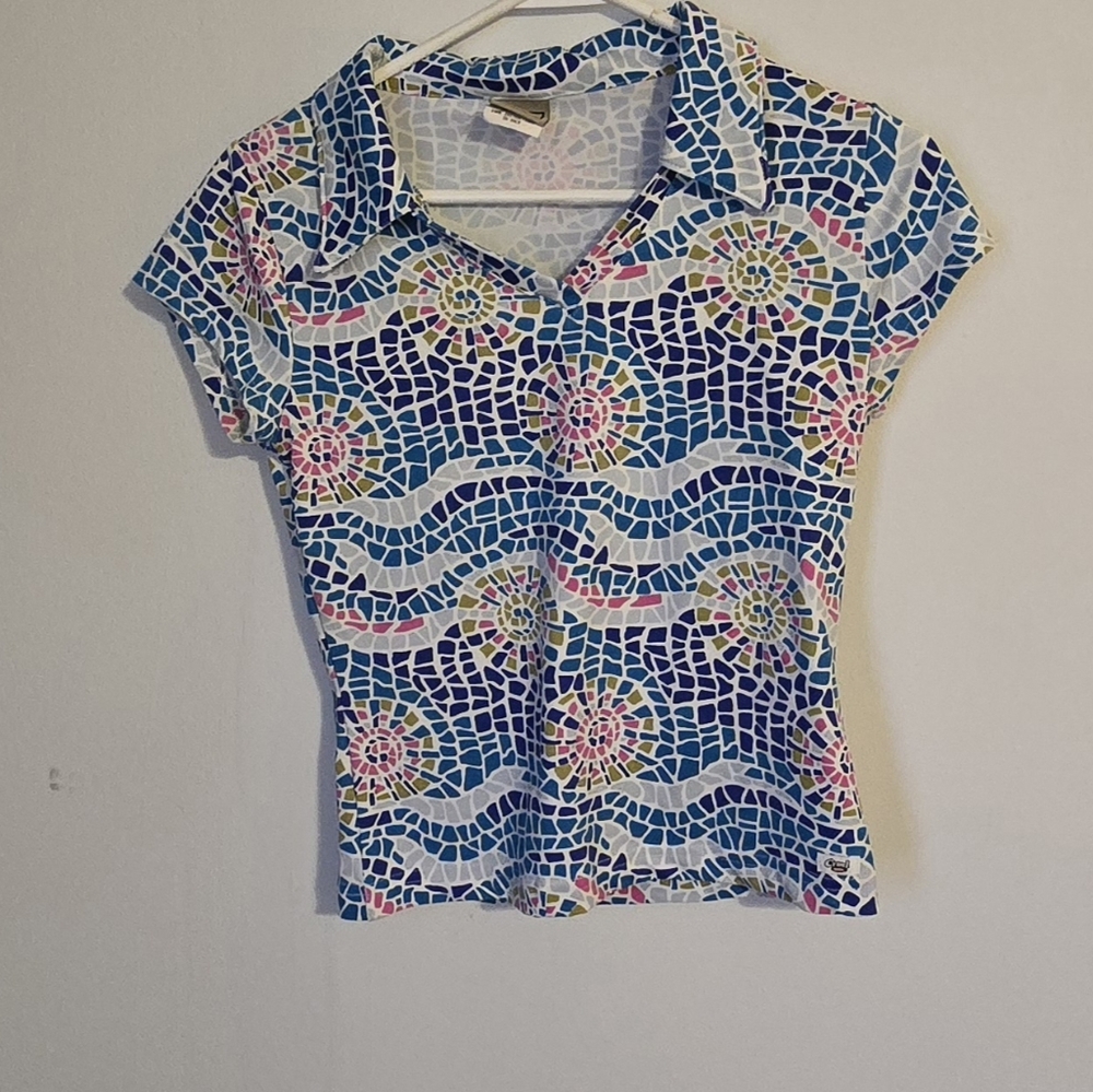 Colorful Mosaic Pattern Women's Top